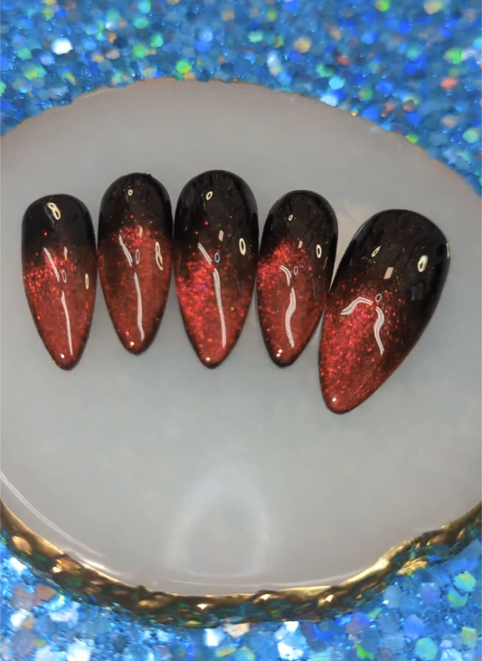 Black & Red Ombre Magnetic Set