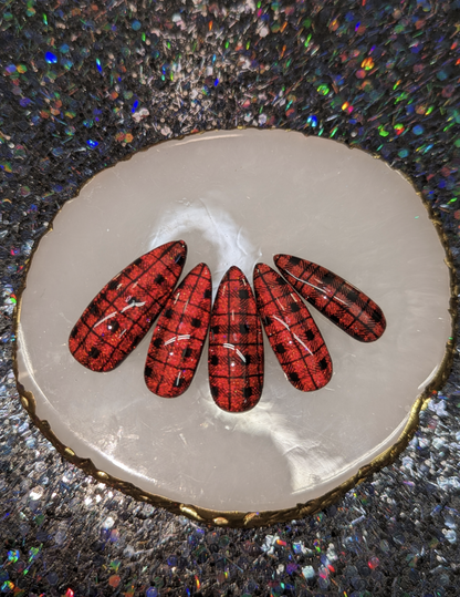 Red Magnetic Buffalo Plaid Set