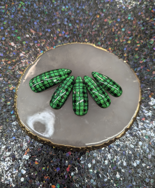 Green Magnetic Buffalo Plaid Set